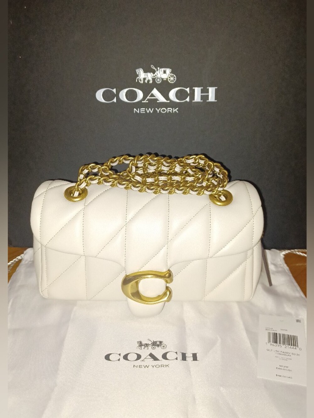 COACH TABBY 20 IN CHALK